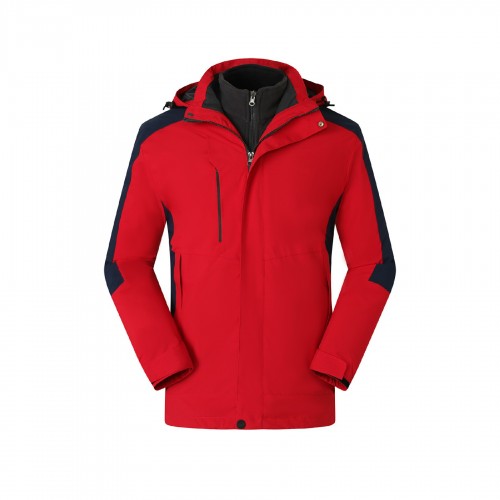 Men& WOMEN three-in-one detachable winter outdoor overcoat with thickened waterproof overcoat