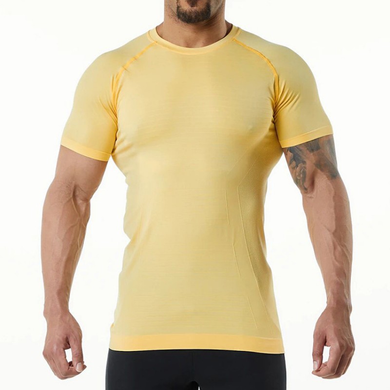 Cross-border new fitness short-sleeved t-shirt 