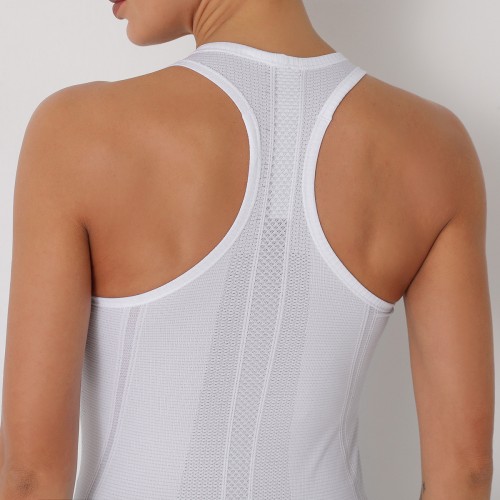 Lulu the same style, professional seamless Yoga beauty back sports breathable halter vest speed dry fitness jacket women