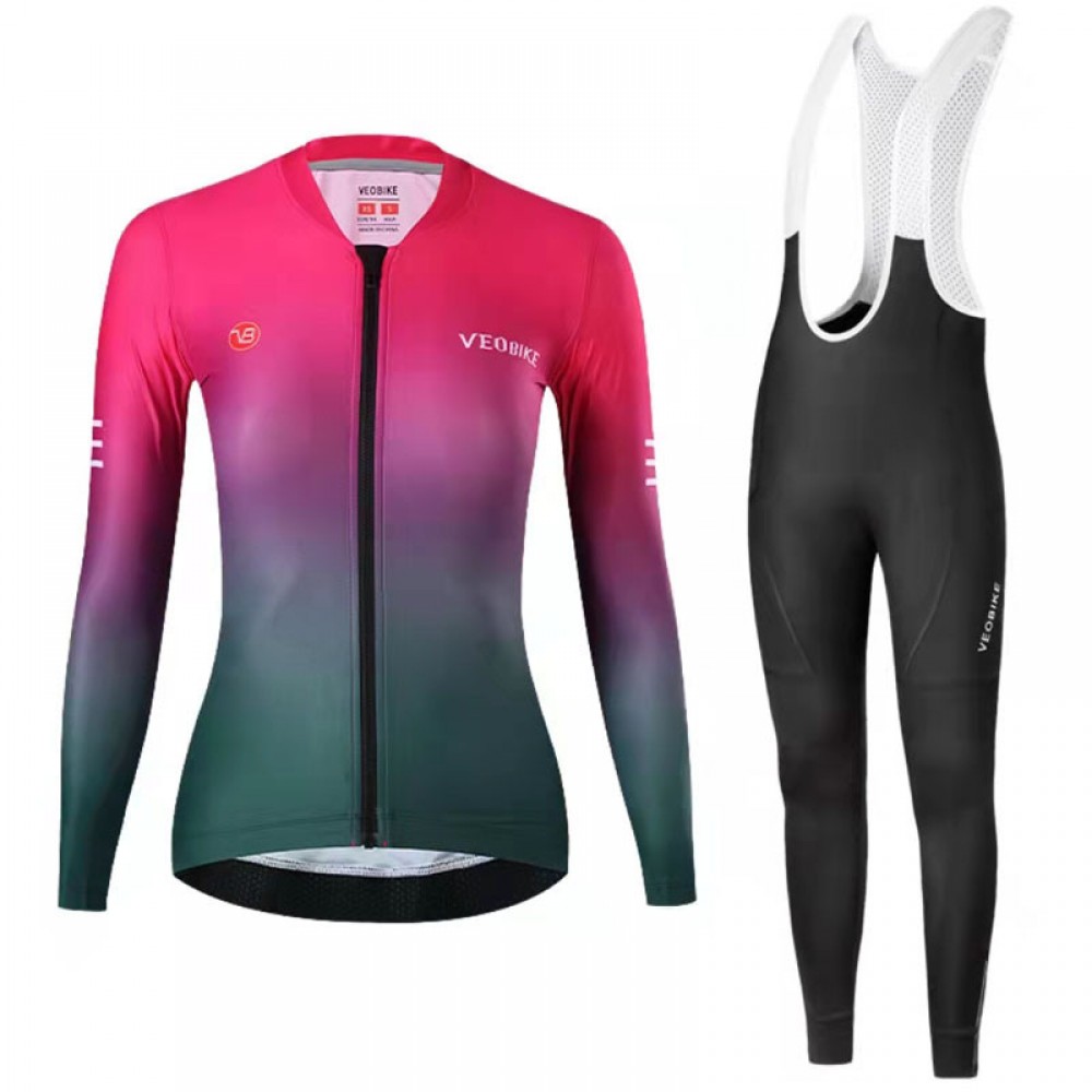 Women’s long sleeve sports suit autumn breathable jacket 20D overalls running mountain biking outfit 