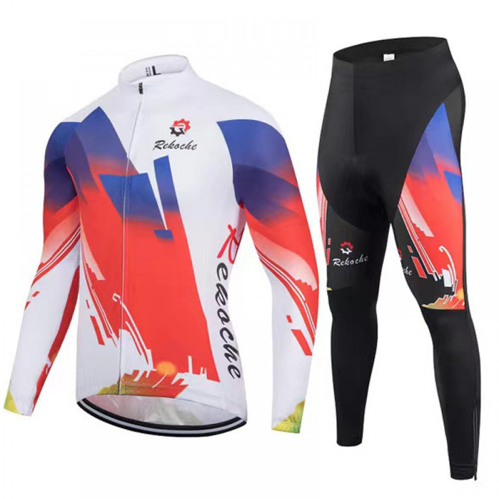 Spring, summer and autumn long-sleeve Cycling Suit Men’s and women’s mountain bike uniform breathable fast dry thin 