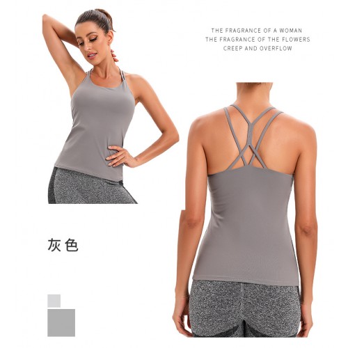 New Sports Underwear Women’s empty beautiful back shock-proof gathering running bra fitness vest yoga underwear