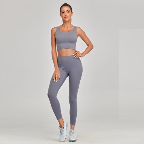 Yoga wear female tight professional high-end fashion sexy gym running hot spring and Summer Europe and the United States sports suit