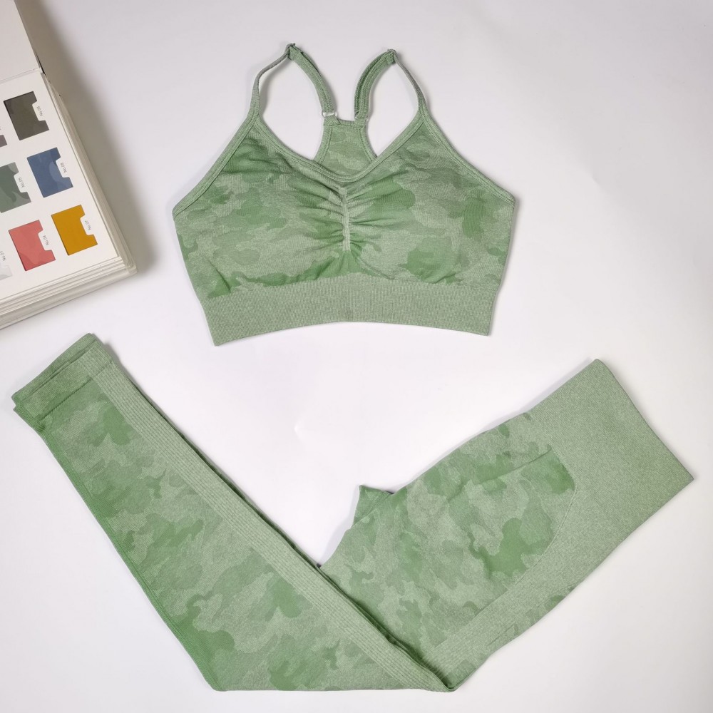 New Camo Bra Bra Bra Bra with a quick and seamless Yoga Bra Workout Bra Sports Bra Hollow out on the back 