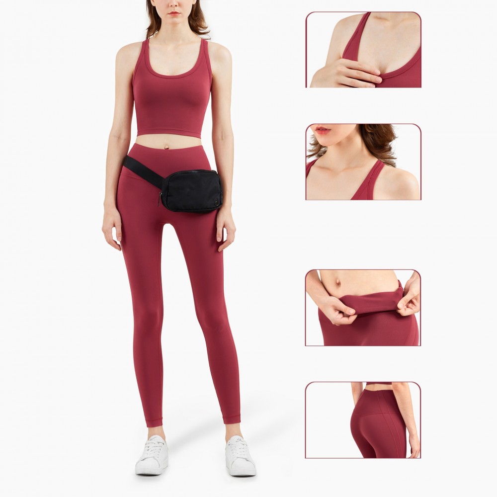 New Sports Suit shock-proof gathering Bra Quick Yoga suit running fitness pants two-piece set of women 