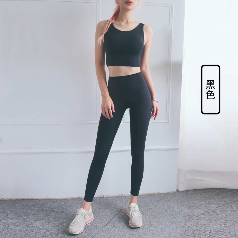 The New Lulu Yoga suit sports suit shock-proof underwear running wear speed dry hip-raising pants fitness wear women