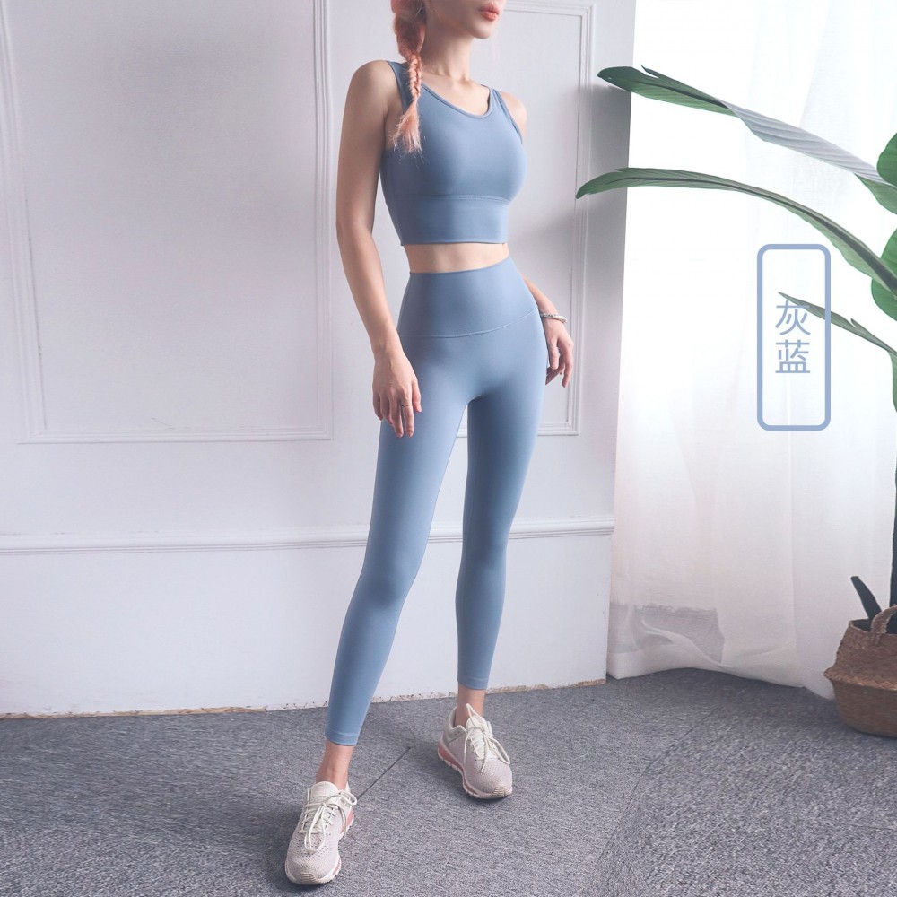 The New Lulu Yoga suit sports suit shock-proof underwear running wear speed dry hip-raising pants fitness wear women 