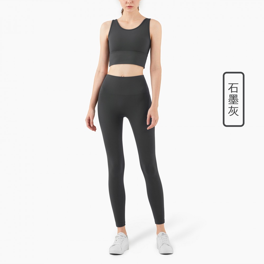 The New Lulu Yoga suit sports suit shock-proof underwear running wear speed dry hip-raising pants fitness wear women 