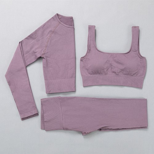 13-color 3-piece Yoga beauty reserve professional sports running seamless fitness Bra set