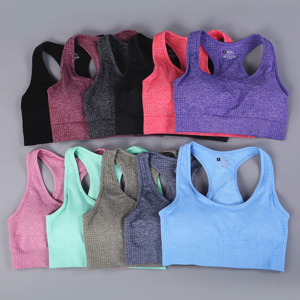 Spot 11 color sports bra running shock-proof gathering shape fitness professional-point point Bra