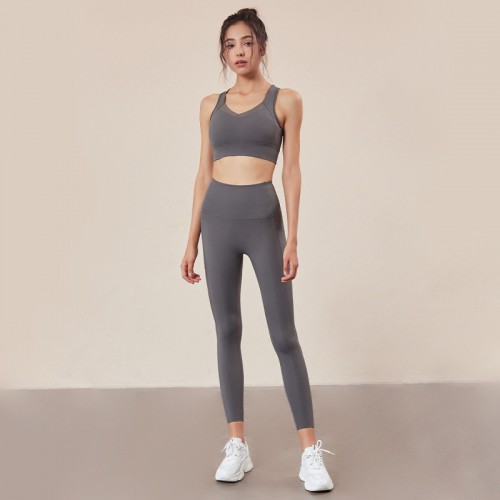 New Lulu Yoga Suit Mesh stitching high elastic breathable bodysuit female hygroscopic bodysuit female