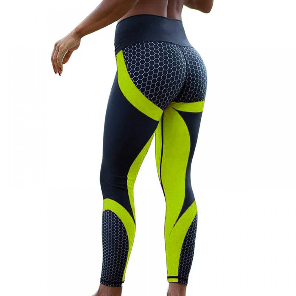 New four-pin six-thread digital printed yoga pants for cross-border European and n Foreign Trade 