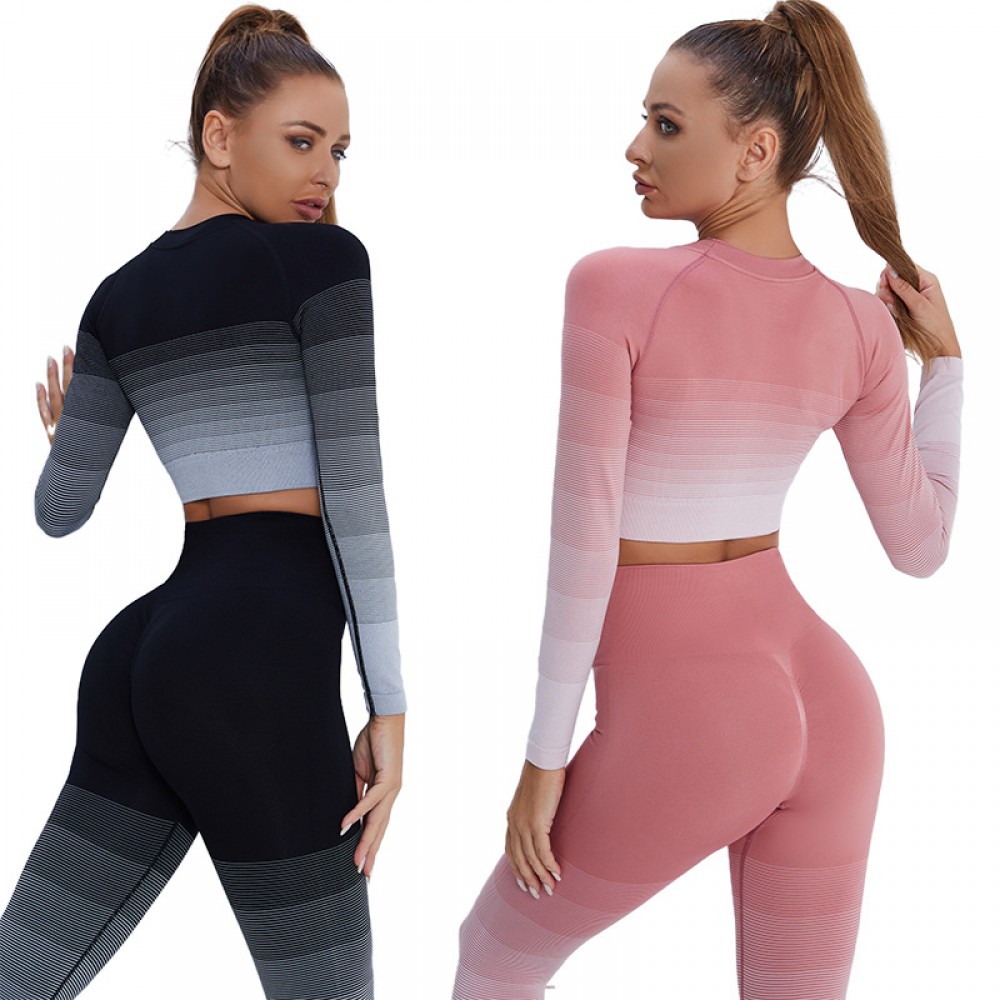 colour seamless yoga set top+legging 