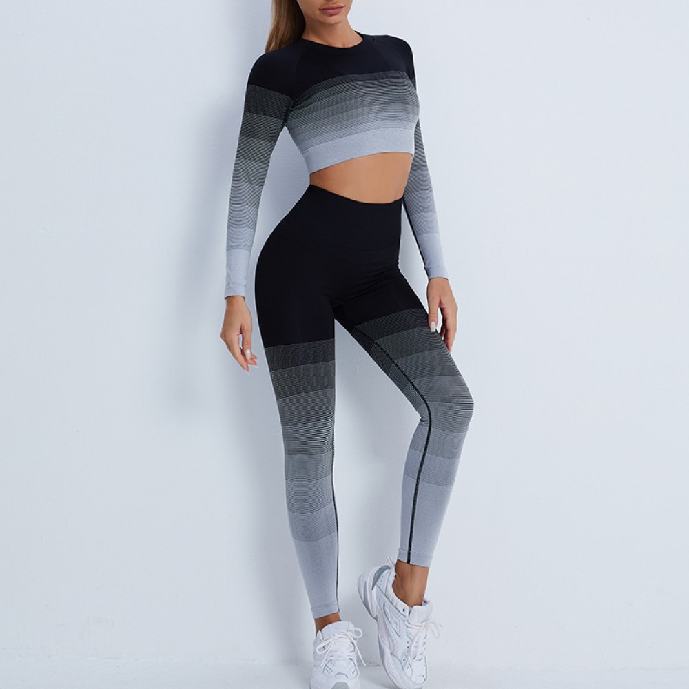 colour seamless yoga set top+legging 