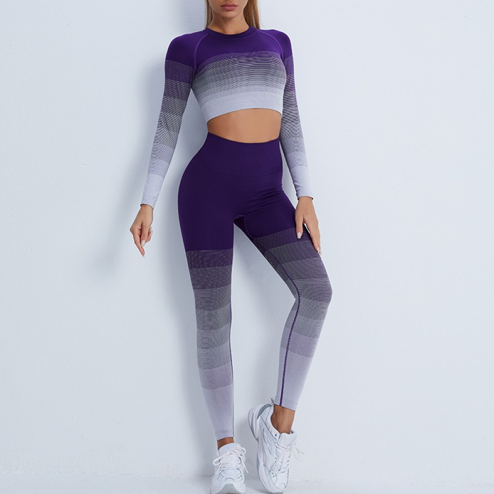 colour seamless yoga set top+legging 