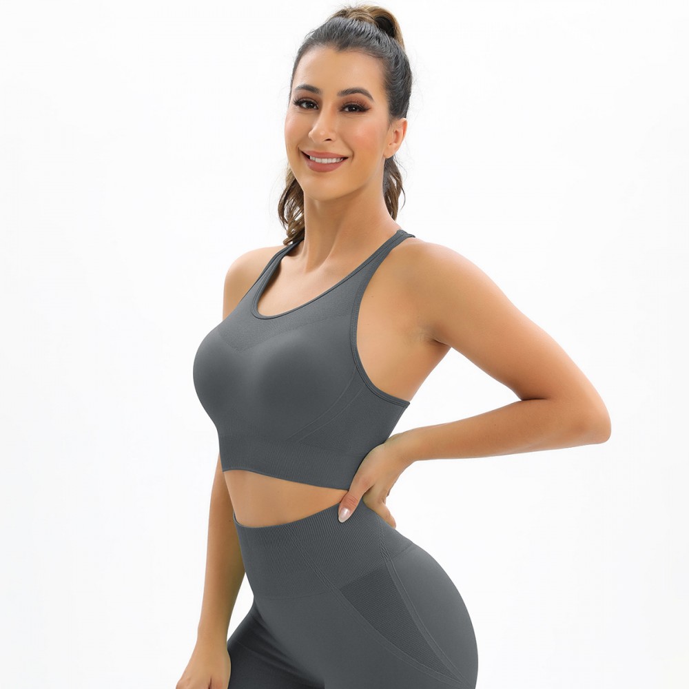  SEAMLESS WATER WASH PEACH BUTT LIFT YOGA set exercise fitness set sexy yoga BRA 