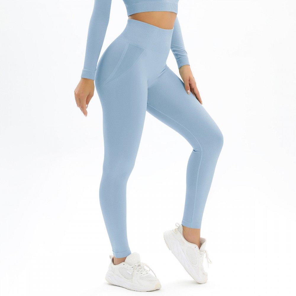  SEAMLESS WATER WASH PEACH BUTT LIFT YOGA set exercise fitness set sexy yoga LEGGING 