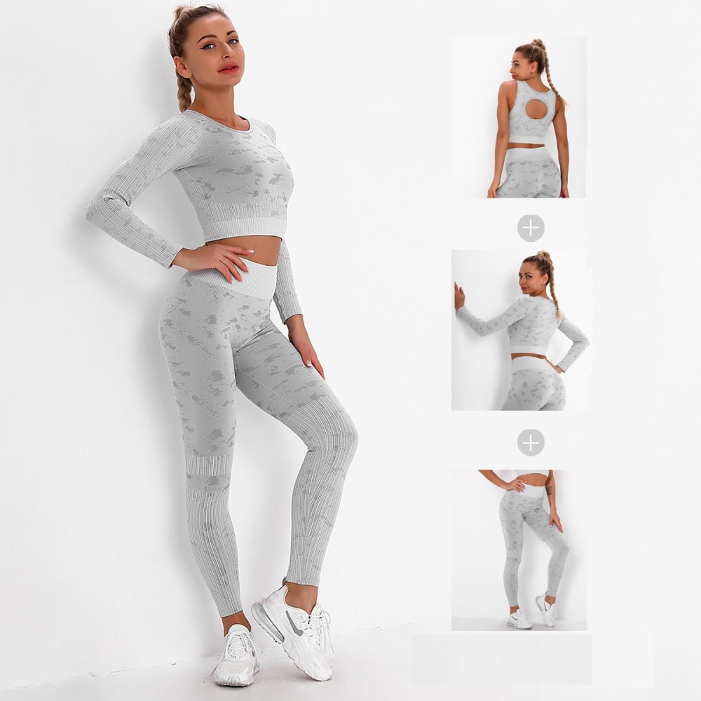 3pcs/set  bra+op+legging SEAMLESS WATER WASH PEACH BUTT LIFT YOGA set exercise fitness set sexy yoga 