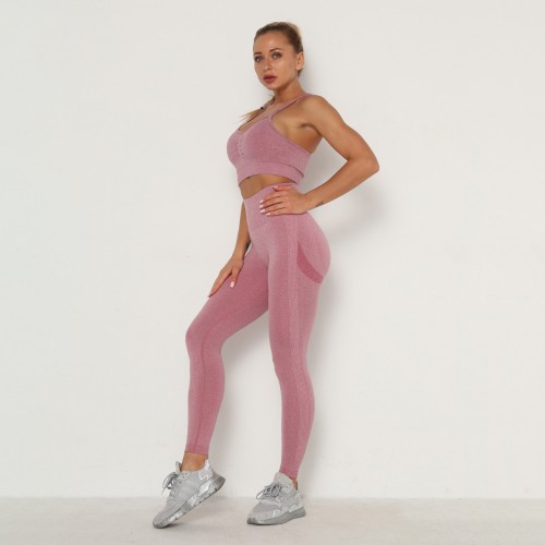  SEAMLESS WATER WASH PEACH BUTT LIFT YOGA set exercise fitness set sexy yoga legging