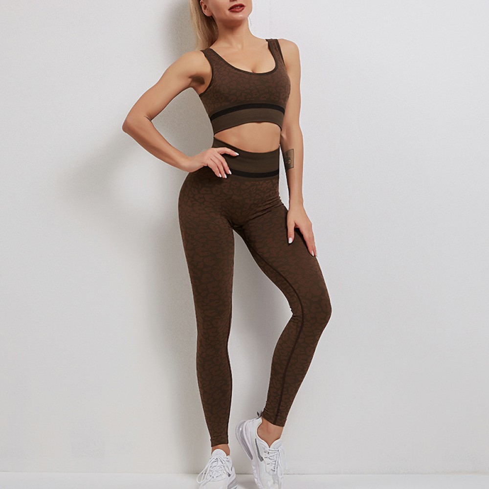  SEAMLESS  yoga bra+legging set 