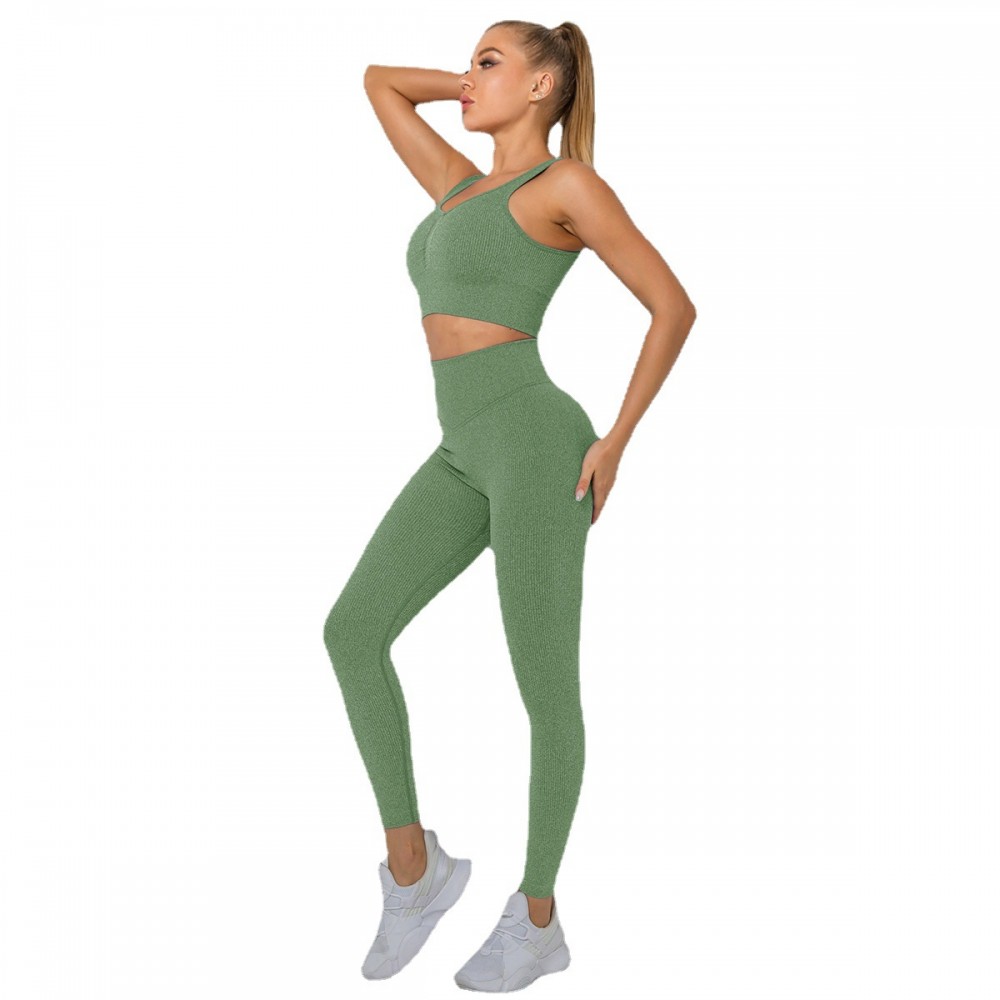  SEAMLESS  yoga bra +legging set 