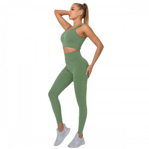  SEAMLESS  yoga bra +legging set