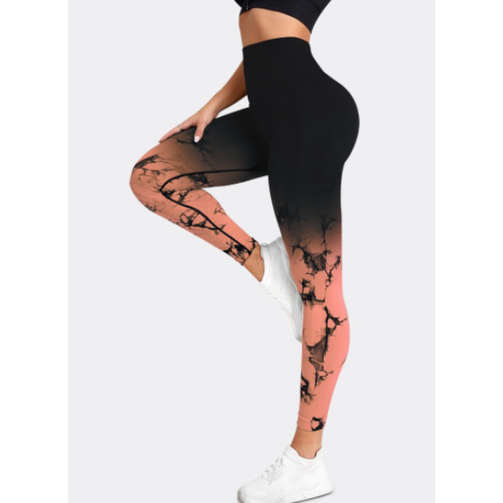 100 colour  SEAMLESS  tie dye yoga legging 