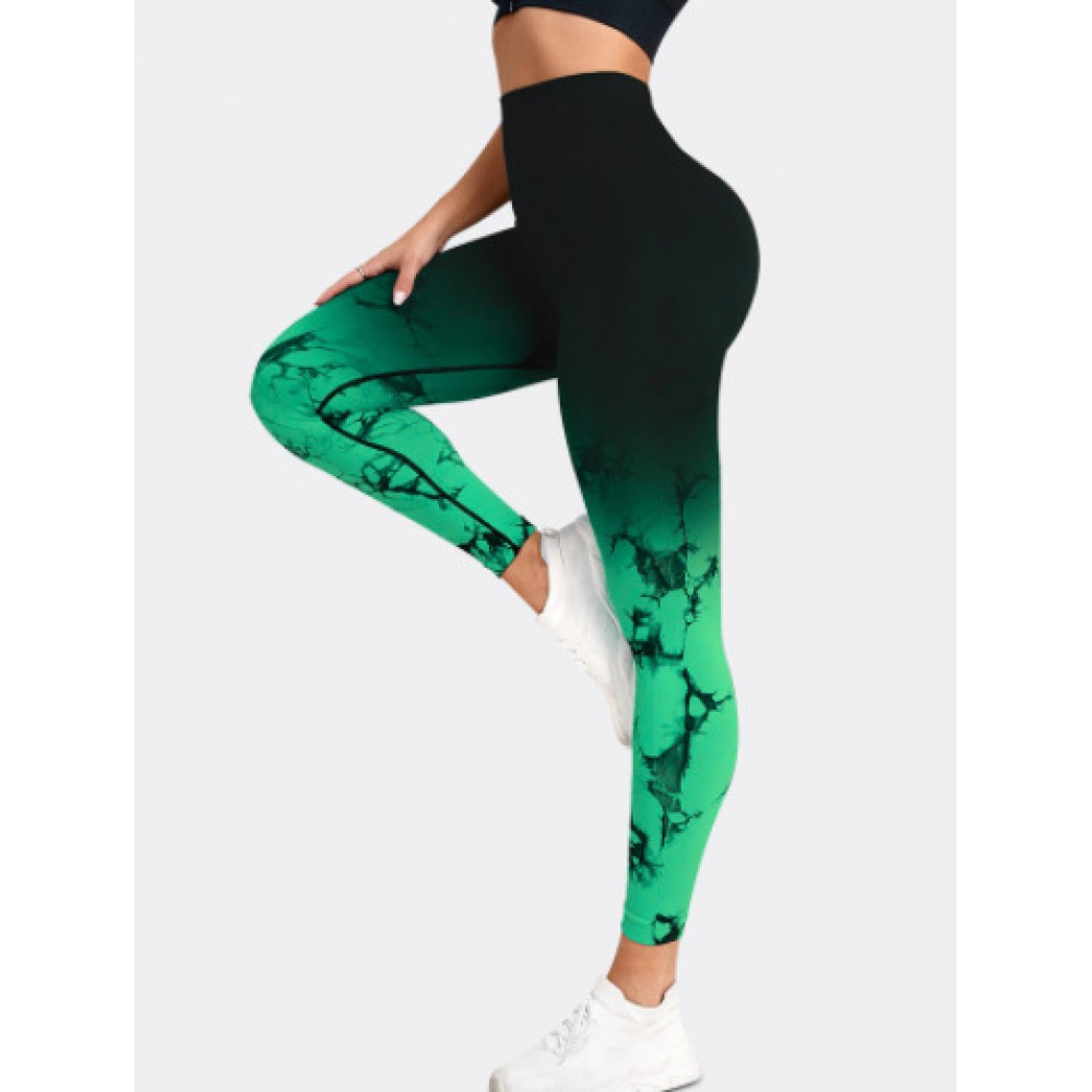 100 colour  SEAMLESS  tie dye yoga legging 