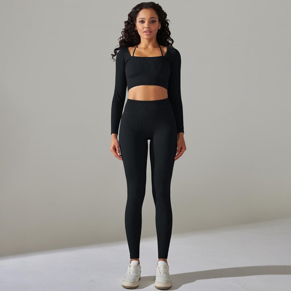 yoga set legging+long shirt 